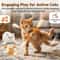Giant Cotton Swab Catnip Kicker Toy For Kittens Chewing Teething Exercise And Indoor Play 10