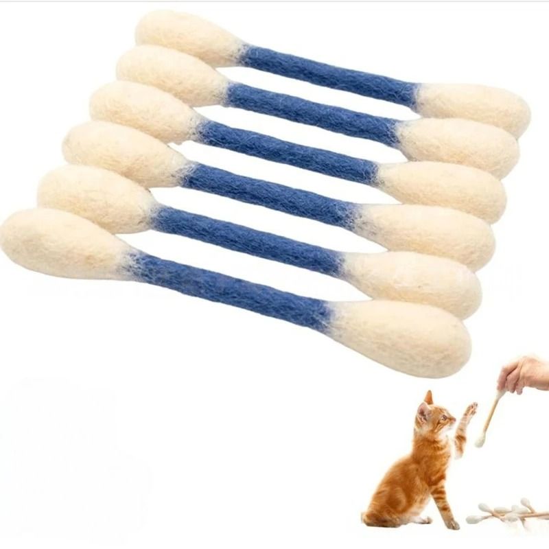 Giant Cotton Swab Catnip Kicker Toy For Kittens Chewing Teething Exercise And Indoor Play 6