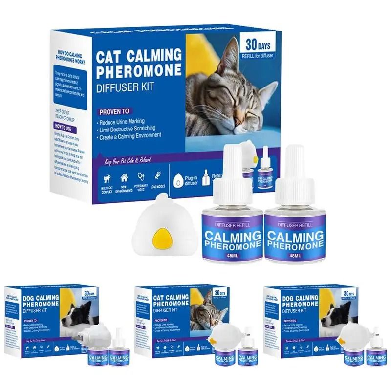 Cat Calming Pheromone Diffuser Refill 60 Day Plug In For Stress Relief And Fighting 14