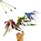 Colorful Spiral Feather Cat Wand Toy For Kittens Indoor Exercise Chasing And Interactive Play 0