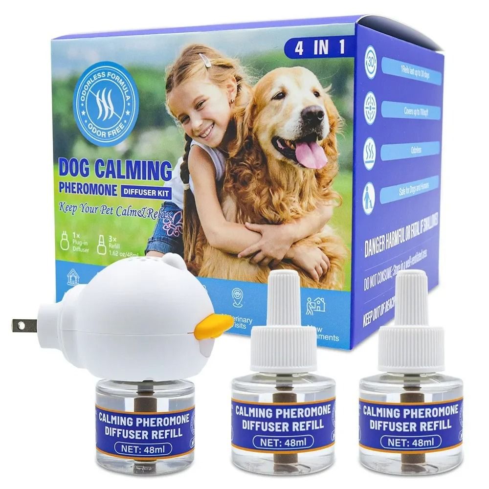 Pet Calming Pheromone Diffuser Set For Cats Dogs Stress Relief Comfort And Odorless Home Care 6