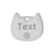 Custom Cat Face Pet ID Tag Stainless Steel Engraved Name Plate For Dogs Cats 23