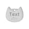 Custom Cat Face Pet ID Tag Stainless Steel Engraved Name Plate For Dogs Cats 27