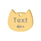 Custom Cat Face Pet ID Tag Stainless Steel Engraved Name Plate For Dogs Cats 17