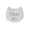Custom Cat Face Pet ID Tag Stainless Steel Engraved Name Plate For Dogs Cats 22