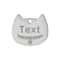 Custom Cat Face Pet ID Tag Stainless Steel Engraved Name Plate For Dogs Cats 25