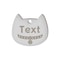 Custom Cat Face Pet ID Tag Stainless Steel Engraved Name Plate For Dogs Cats 25
