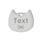 Custom Cat Face Pet ID Tag Stainless Steel Engraved Name Plate For Dogs Cats 26