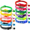 Colorful Adjustable Pet Collar With Bell Cartoon Paw Print For Kittens Puppies Cats Dogs 14