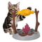 Rotating Cat Puzzle Feeder Treat Dispenser Bowl For Indoor Training Slow Feeding And Enrichment 0