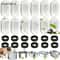 Activated Carbon Cat Water Fountain Filter Sponge Set For Stainless Steel Pet Dispenser Care 7