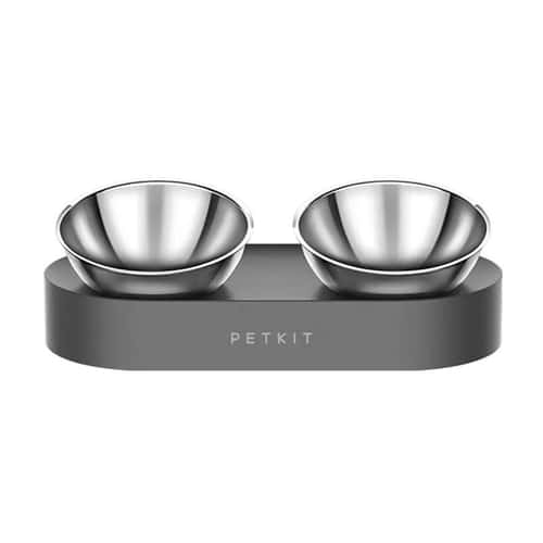 PETKIT Adjustable Stainless Steel Double Pet Bowl For Cats Dogs Food Water Feeding Comfort