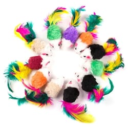 assorted rattle mouse cat toy set for indoor kittens chasing catching biting and play