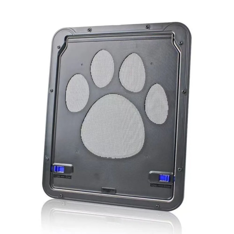 Lockable Magnetic Pet Screen Door Weatherproof Flap For Dogs Cats Ventilation And Easy Access 1