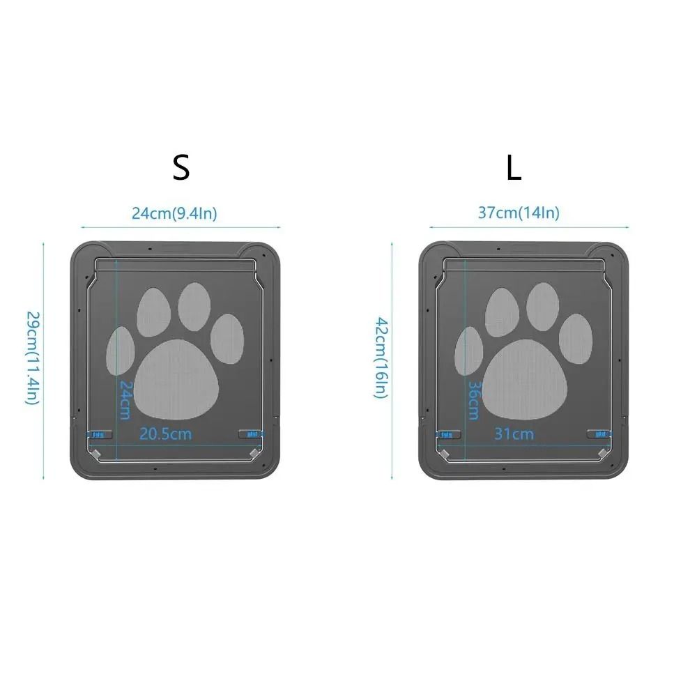 Lockable Magnetic Pet Screen Door Weatherproof Flap For Dogs Cats Ventilation And Easy Access 3