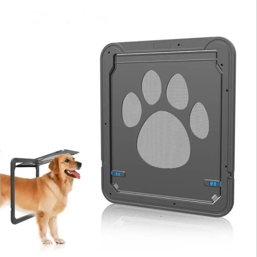 Lockable Magnetic Pet Screen Door Weatherproof Flap For Dogs Cats Ventilation And Easy Access 4