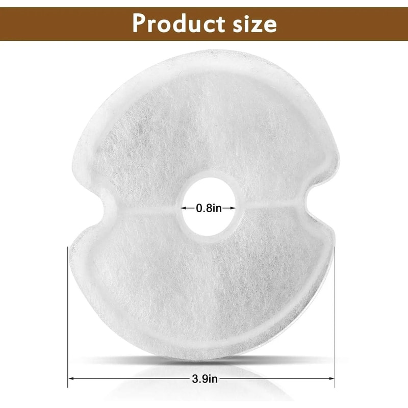 Multiple Filtration Cat Water Fountain Filter Replacement Pack For Fresh Clean Pet Drinking Water 3