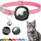 Reflective AirTag Cat Collar Breakaway With Bell Holder Case For Kittens Lightweight Safety Trackin 2