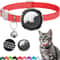 Reflective AirTag Cat Collar Breakaway With Bell Holder Case For Kittens Lightweight Safety Trackin 6