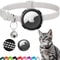 Reflective AirTag Cat Collar Breakaway With Bell Holder Case For Kittens Lightweight Safety Trackin 7