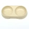 Wheat Straw Double Pet Bowl For Cats Dogs Food And Water Feeding Station 4