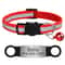 Personalized Reflective Cat Collar With Engraved Nameplate Bell For Kittens Puppies Pets 3