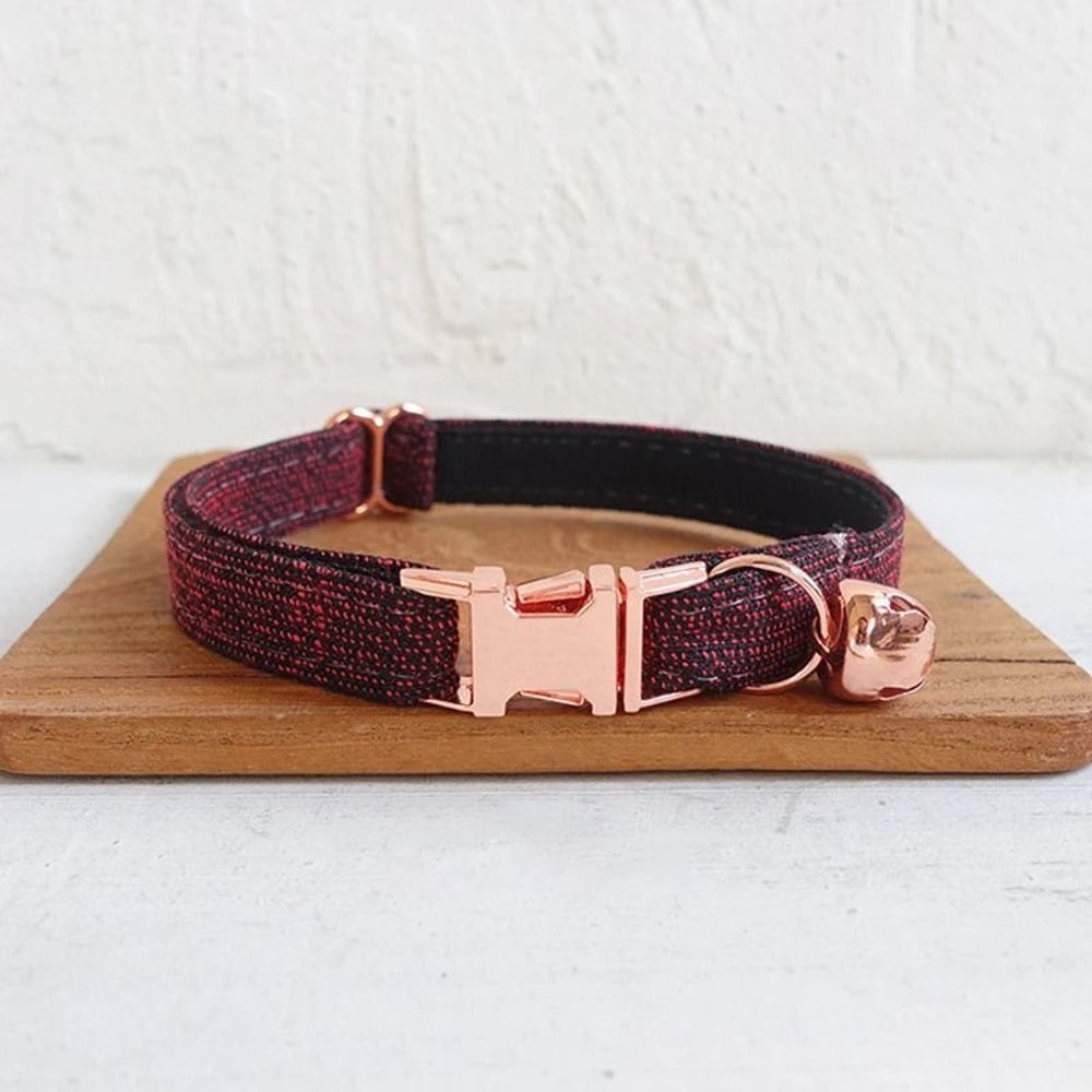 Personalized Cat Collar With Bow Bell And Engraved Nameplate For Kittens Small Dogs 8