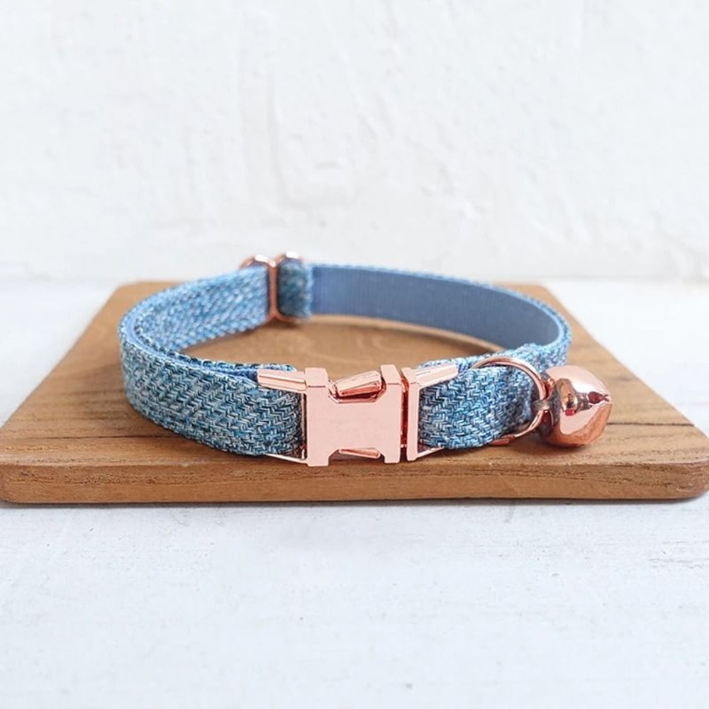 Personalized Cat Collar With Bow Bell And Engraved Nameplate For Kittens Small Dogs 7