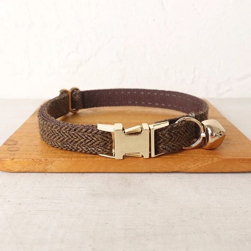 Personalized Cat Collar With Bow Bell And Engraved Nameplate For Kittens Small Dogs 2