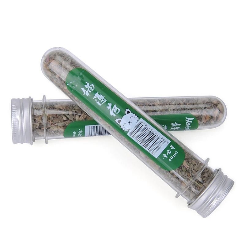 Natural Catnip Powder Tube For Cats Menthol Flavor Treat Toy And Appetite Support 4