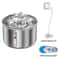 Stainless Steel Cat Water Fountain USB Quiet Automatic Pet Drinking Bowl With Filter 3