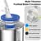 Stainless Steel Cat Water Fountain USB Quiet Automatic Pet Drinking Bowl With Filter 6