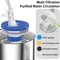 Stainless Steel Cat Water Fountain USB Quiet Automatic Pet Drinking Bowl With Filter 6