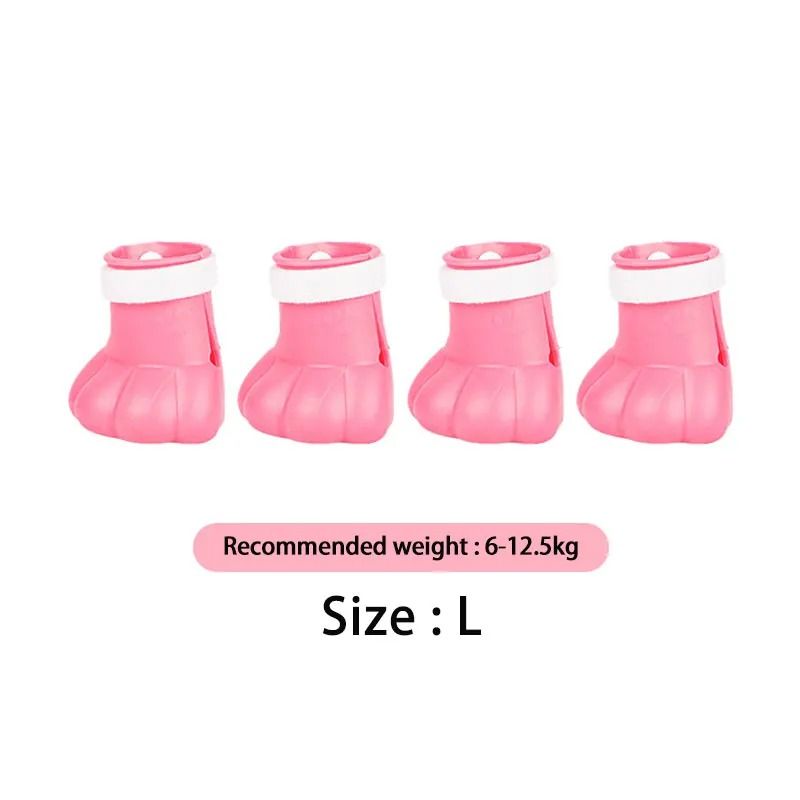 Adjustable Silicone Cat Paw Protector Boots 4 Pack Anti Scratch Bathing Shoes 5
