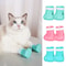 Adjustable Silicone Cat Paw Protector Boots 4 Pack Anti Scratch Bathing Shoes 0
