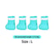 Adjustable Silicone Cat Paw Protector Boots 4 Pack Anti Scratch Bathing Shoes 6