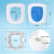 Reusable Cat Toilet Training Kit Eco Friendly Potty Trainer For Cleaner Pet Bathroom Care 7