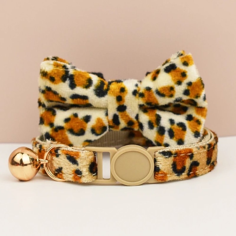 Adjustable Bowknot Cat Collar Safety Breakaway Comfortable Stylish Collar For Cats 13