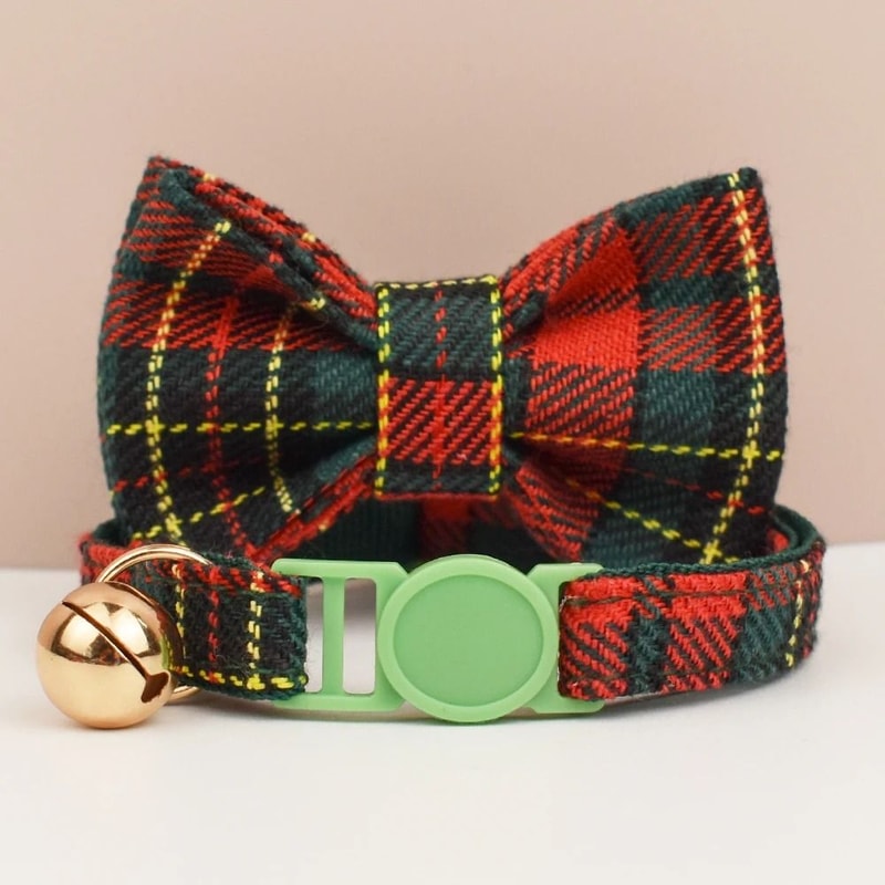 Adjustable Bowknot Cat Collar Safety Breakaway Comfortable Stylish Collar For Cats 15