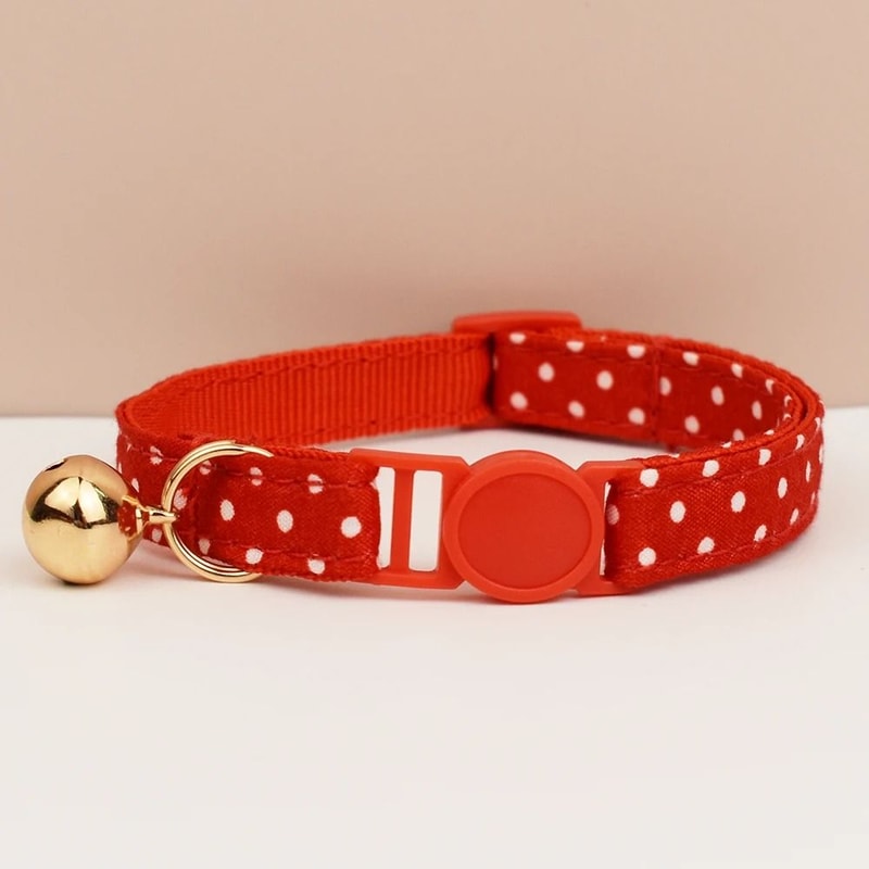 Adjustable Bowknot Cat Collar Safety Breakaway Comfortable Stylish Collar For Cats 4
