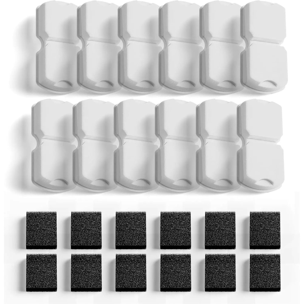 HOOISE 74oz Cat Water Fountain Replacement Filters And Sponges For Cleaner Pet Water 0