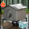 Waterproof Outdoor Cat Shelter Insulated All Season House For Feral Stray Cats 10