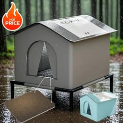 waterproof outdoor cat shelter insulated all season house for feral stray cats