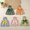 Romantic Floral Pet Summer Dress For Dogs Cats Birthday Wedding Party Outfit 7