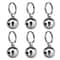Cat Dog Collar Bells 6 Pack Copper Pet Pendant Bells With Key Rings 0