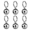 Cat Dog Collar Bells 6 Pack Copper Pet Pendant Bells With Key Rings 0