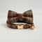 Personalized Tweed Check Cat Collar With Detachable Bell And Pearl Charm 5