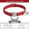 Personalized Leather Breakaway Cat Collar With Engraved Name Bell For Anti Lost Safety 1