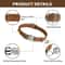 Personalized Leather Breakaway Cat Collar With Engraved Name Bell For Anti Lost Safety 8