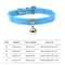 Colorful Adjustable Cat Collar With Bell Leather Style Necklace For Kittens Small Pets 2
